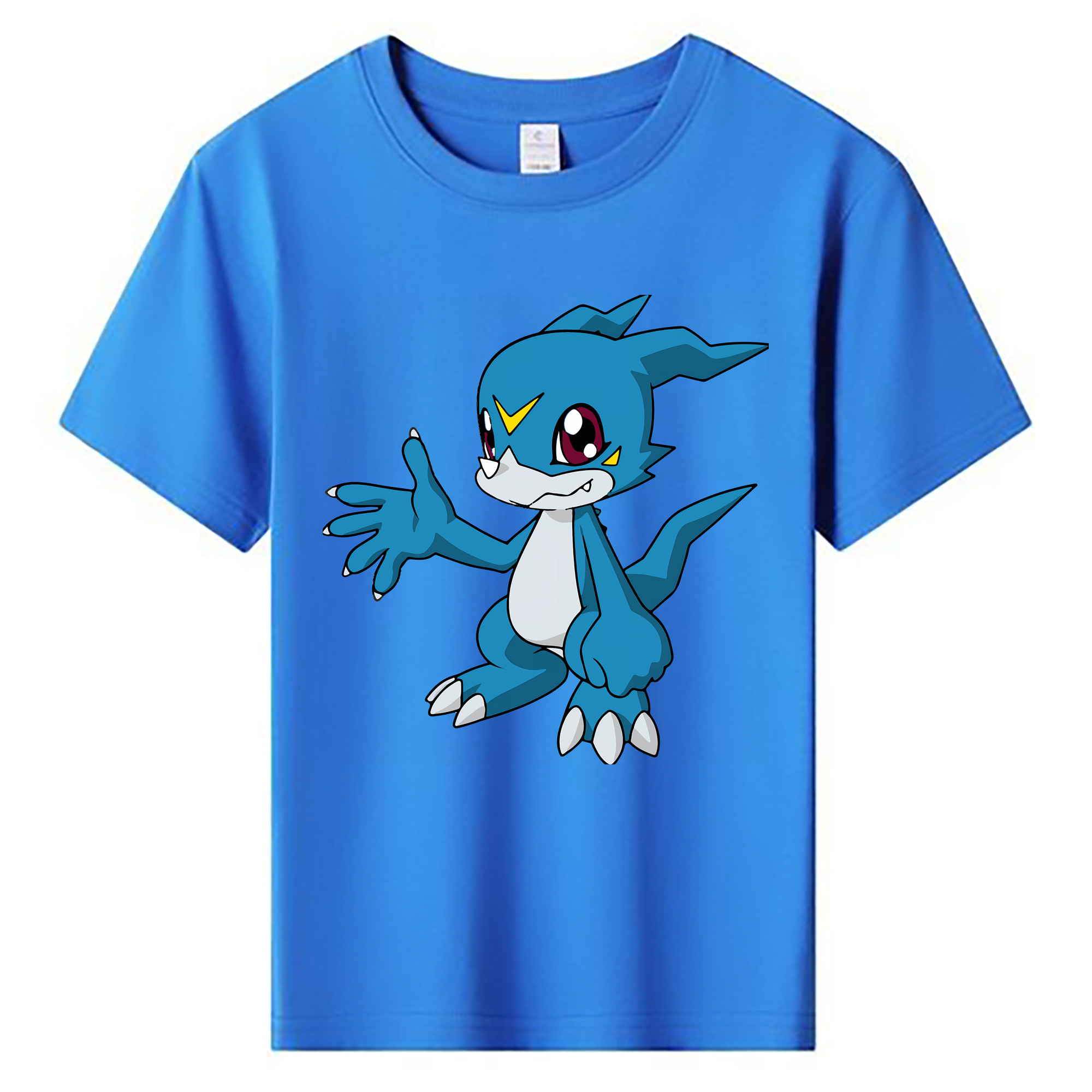 （画像用） Digimon デジタルモンスター/デジモン 綿100％キッズTシャツ（フロントプリント）